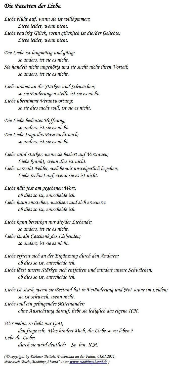 Gedicht von Dietmar Deibele